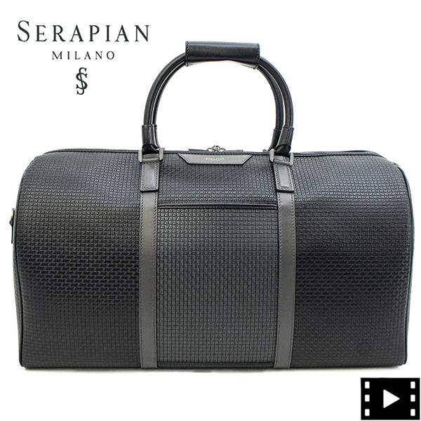 セラピアン ボストンバッグ PVC型押し 2WAY ショルダーボストンバッグ SERAPIAN St...