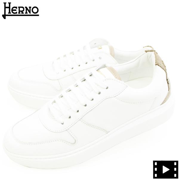 ヘルノ スニーカー レディース レザー ローカットスニーカー HERNO SH001DM HER S...