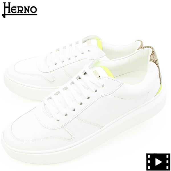 ヘルノ スニーカー レディース レザー ローカットスニーカー HERNO SH001DM HER S...