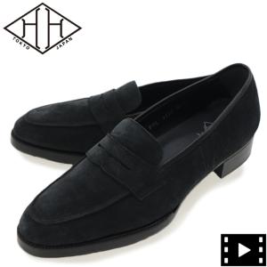 WH ダブルエイチ プレーントゥ シューズ スエード カーフ メンズ WHSCT