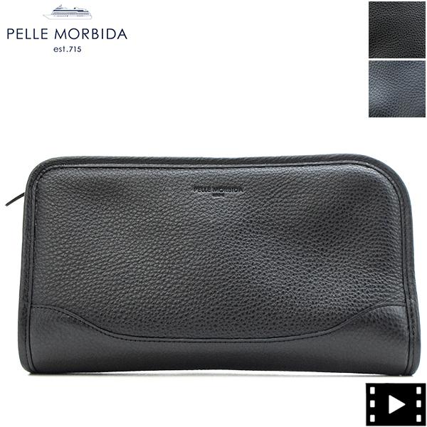 ペッレモルビダ バッグ メンズ シュリンクレザー クラッチバッグ PELLE MORBIDA PMO...