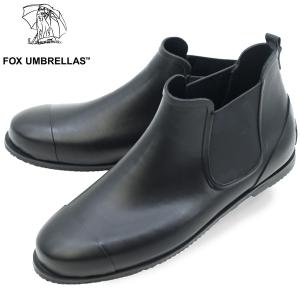 フォックスアンブレラズ ブーツ メンズ レインブーツ サイドゴアブーツ FOX UMBRELLAS 03M MENS New Side Gore Boots FOX BLACK｜laglagmarket