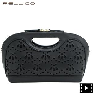 ペリーコ バッグ レディース レザー 2WAY ハンドバッグ アネッリ PELLICO  ANELLI CESTO MINI PLC PP232DAPP230020 BLACK｜laglagmarket