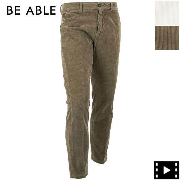 ビーエイブル パンツ メンズ ストレッチ テーパード コーデュロイパンツ BE ABLE LOUIS...
