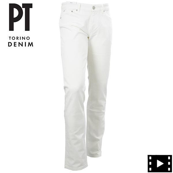ピーティートリノデニム デニム メンズ テーパードホワイトデニム スウィング PT TORINO D...