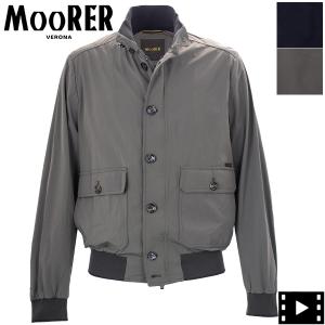 ムーレー ブルゾン メンズ 撥水 A-1 ブルゾン ボンバージャケット カルロス MOORER CORLOS-KN MRE 91800｜laglagmarket