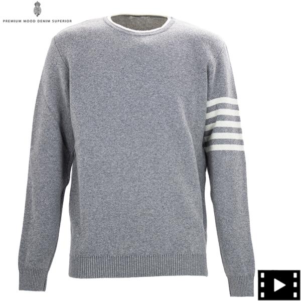 ピーエムディーエス ニット メンズ カシミヤ混ウール クルーネックセーター P.M.D.S. PMD...