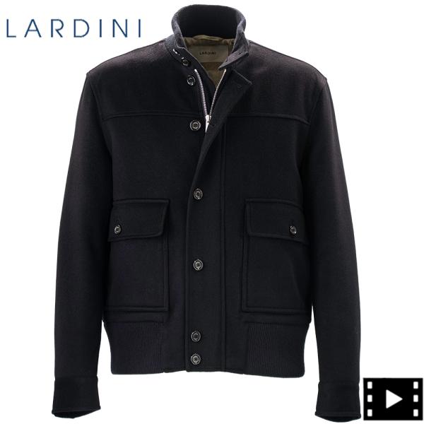 ラルディーニ ブルゾン メンズ 中綿 ビーバーウールカシミヤ スタンドカラーブルゾン LARDINI...