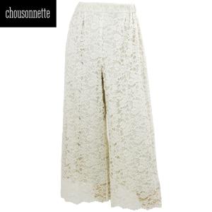 シューソネット パンツ レディース レース ワイドパンツ CHOUSONNETTE 074-160-030 CHO 83｜laglagmarket