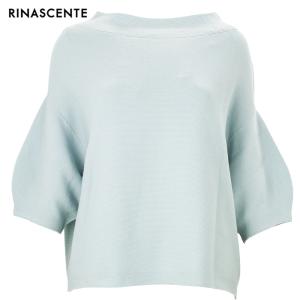 リナシェンテ ニット レディース ホールガーメント ボートネック 半袖ニット RINASCENTE 191-61300AR RST 70｜laglagmarket