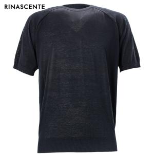 リナシェンテ ニット メンズ コットン サマーニット クルーネック 半袖 Ｔシャツ RINASCENTE 243-25301 RST 243｜laglagmarket