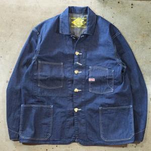 送料無料！TCB jeans(ティーシービージーンズ)【Cathartt Chore Coat 10OZ】ムラ糸10ozデニム カバーオールコットン100% 日本製 MADE IN JAPAN｜LAHAINA