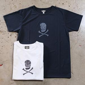 BLACK SIGN ブラックサイン【BSSN-22306】【Ritual Skull Cooling Underwear】プリントTシャツ トールドライ MADE IN JAPAN｜lahaina-mie