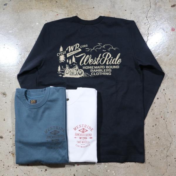 WESTRIDE ウエストライド【25-04】【PT.L.TEE】プリント長袖Tシャツ ロングスリー...