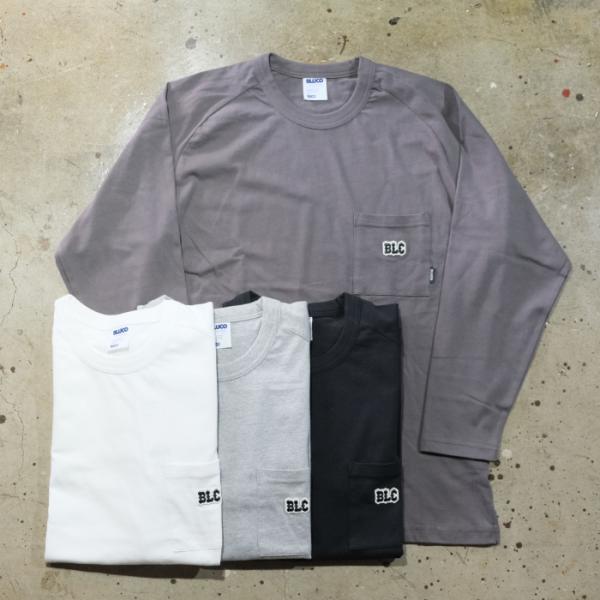 BLUCO ブルコ【161-12-026】【ドライコットン ラグラン ポケットTシャツ L/S -B...