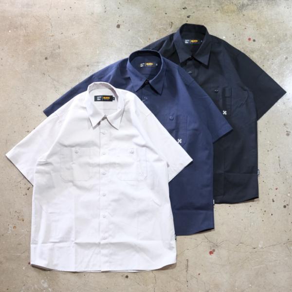 BLUCO ブルコ【163-21-108】【スタンダードワークシャツ S/S -Solid-】無地 ...