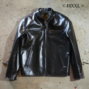 Y'2 LEATHER ワイツーレザー【PR-64】【VINTAGE HORSE  LIGHT SINGLE RIDER'S JKT≪BLACK≫】≪44XXL≫ビンテージホースライト シングルライダースジャケット｜LAHAINA