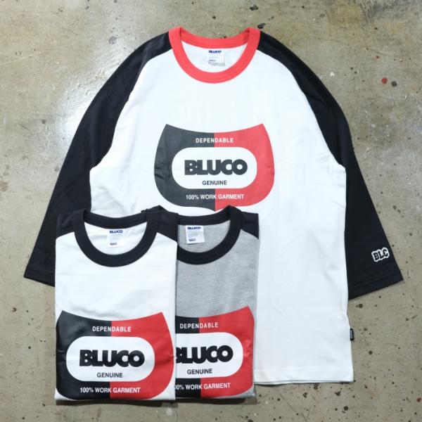 BLUCO ブルコ【161-12-023】【ドライコットン ラグラン3/4スリーブ Tシャツ -Ch...