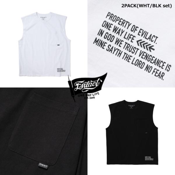 EVILACT イーブルアクト【EA-2P-NS】【2PACK NS】2パックノースリーブ ヘビーウ...