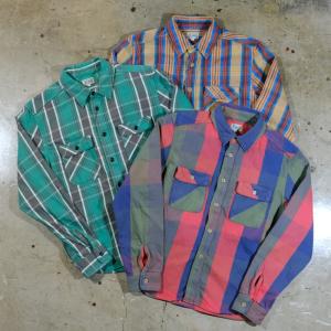 JELADO ジェラード【JP82125】【Union workers Shirts Short】 ユニオンワーカーズシャツ ショート丈 ワークシャツ ネルシャツ MADE IN JAPAN｜lahaina-mie