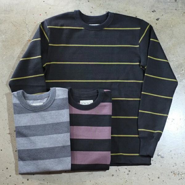 WESTRIDE ウエストライド【HEAVY BORDER L/S TEE】ボーダー長袖Tシャツ≪B...
