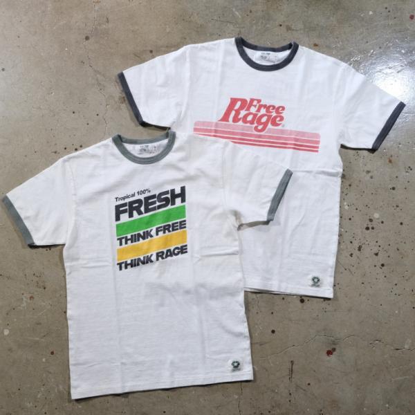 Freerage フリーレイジ【225AC785-B】【リサイクルコットンリンガーTシャツ】≪DRI...