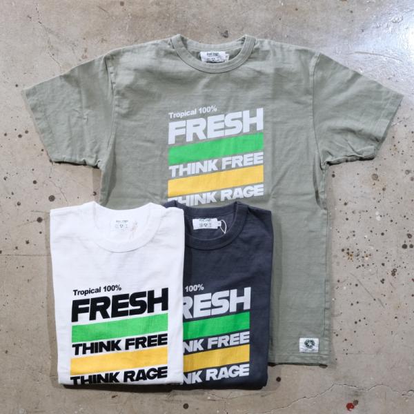 Freerage フリーレイジ【225AC788-C】【リサイクルコットン半袖Tシャツ】≪DRINK...