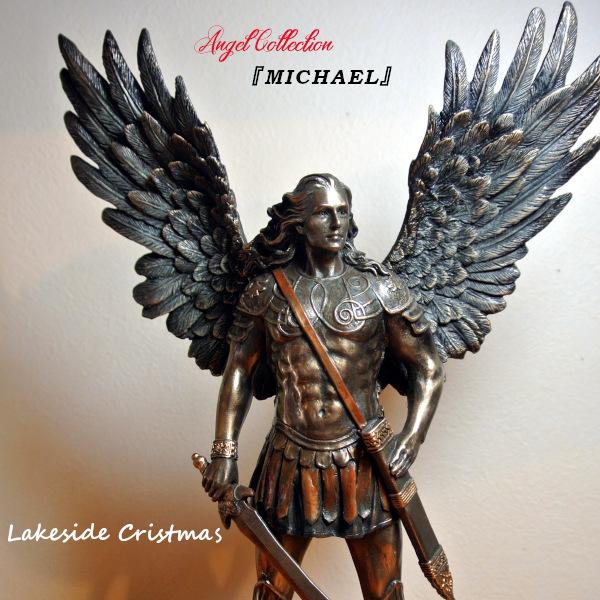 ミカエル 大天使 エンジェル 像/天使/angel/置物/オブジェ/彫刻/レイクサイドクリスマス/L...
