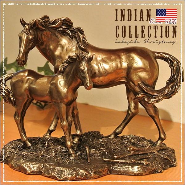 馬 置き物/馬/インディアン/Indian/先住民族/置物/置き物/アメリカ直輸入/コールド キャス...