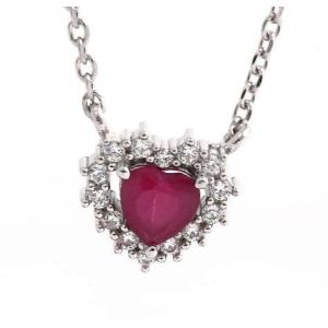師任堂 サイムダン  色の日記 イヨンエ ソンスンホン ネックレス シルバー925 プラチナコーティング ジルコニアダイヤモンド 綺麗なルビーハート