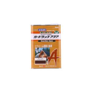 和信ペイント ガードラックアクア プロ仕様の水性屋外木部用塗料 1回塗 高着色 塗替最適 ブラウン 3.5kg