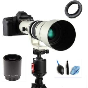 Opteka 500mm/1000mm f/8 手動望遠レンズ Canon EF-M EOS M10、M6、M5