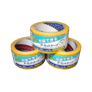 カラー養生テープ50mm×25ｍ(黄色) ×5巻 パック 送料無料｜lalachyan