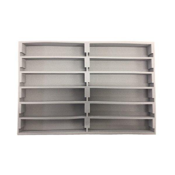 Nゲージ車両収納ケース 交換用 20m車両 12両収納中敷ウレタン×10枚