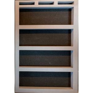 Nゲージ車両収納用 A4ブックケース対応 交換用10両収納中敷ウレタン10