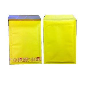 黄色い クッション封筒 A5冊子、DVD、ビデオサイズ ポップエコ825T×10枚 パック 送料無料｜lalachyan