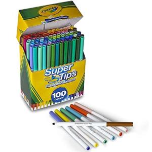 クレヨラ (Crayola) マーカー 水で落とせる マーカーペン100色 Super Tips 正規品 585100