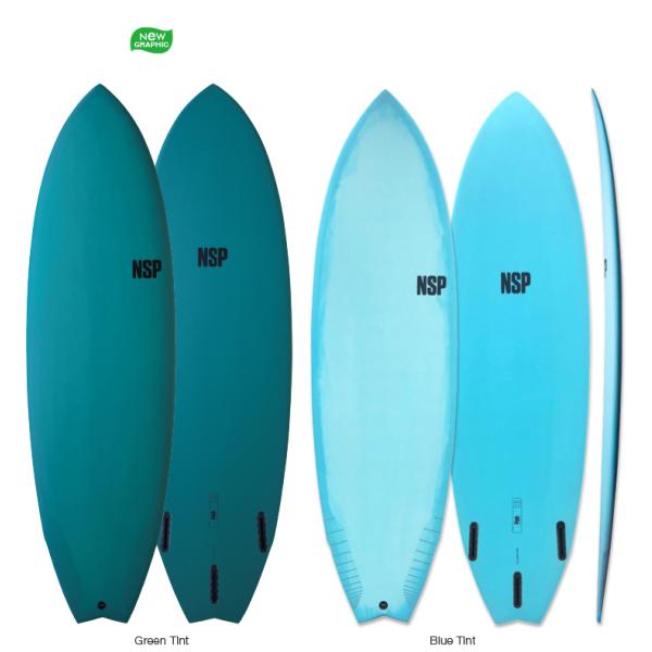 NSP Surfboard PROTECH FISH 6’0” 2カラー サーフボード ショートボー...