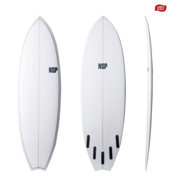 NSP Surfboard Kingfish 7&apos;2&quot; PU Clear FTU サーフボード ショ...