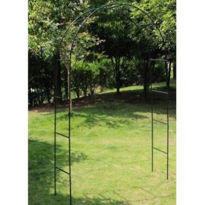 フラワーアーチ DIY 幅140×高さ240×奥行38cm (組立簡単 ローズアーチ