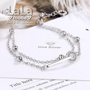 ブレスレット 四つ葉 クローバー 花 レディース 上品 ダイヤ 豪華5粒