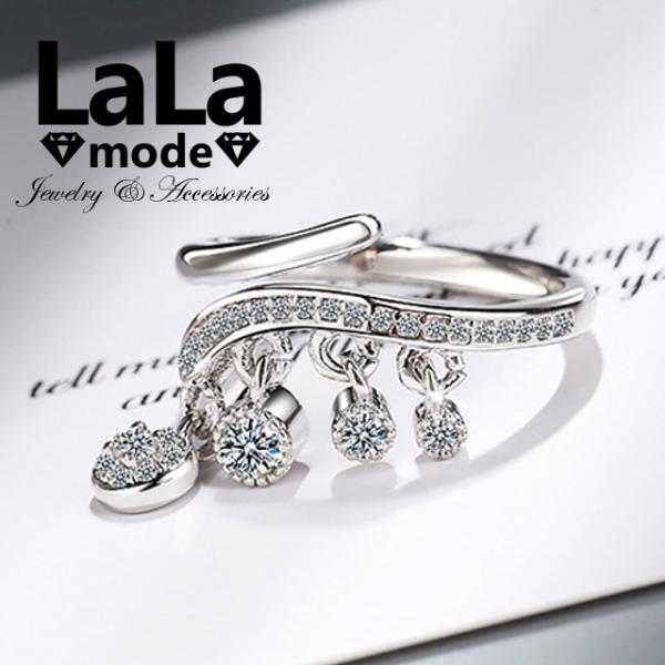 指輪 リング レディース デザインリング フリーサイズ CZダイヤモンド AAAA キュービック ジ...