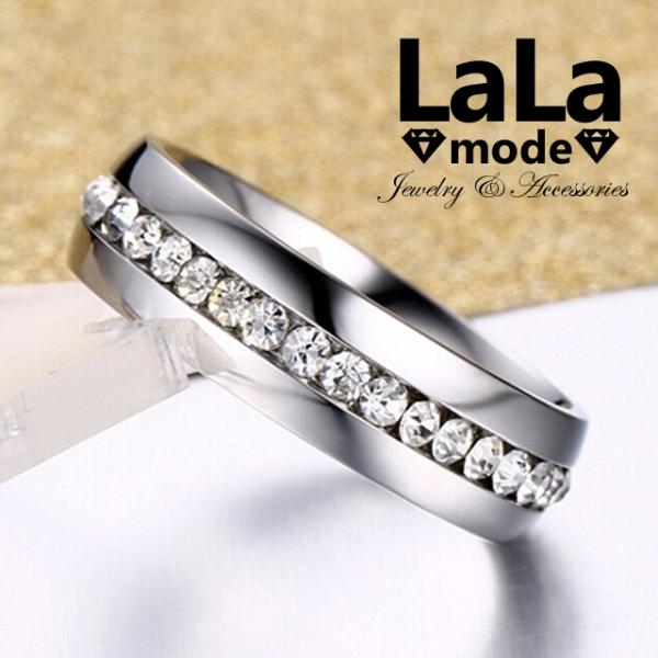 指輪 リング レディース フルエタニティ ペアリング サージカル ステンレス 316L AAAA ジ...