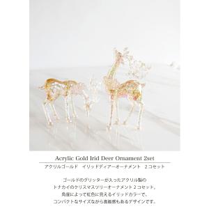 【 HM 】アクリルゴールド イリッド ディア...の詳細画像2