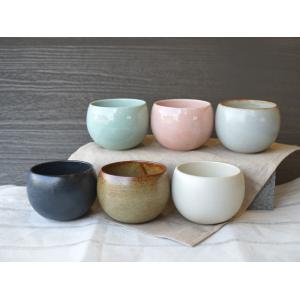 【SHIKIKA】ころころ 小 煎茶カップ コップ 湯のみ コロコロカップ 陶器製 日本製 180ｍｌ