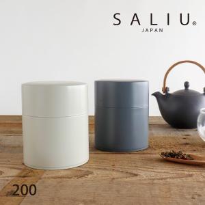 【SALIU】茶缶　200  保存容器 530ml キャニスター 　江東堂高橋製作所　ブリキ｜lalanature