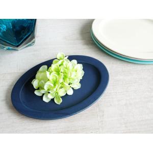 吉田次朗 *オーバルプレート 25cm*食器お皿キッチン作家グレー【陶器
