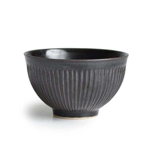 【SALIU】飯碗 SA00 黒 ブラック お茶碗 ごはん碗 夫婦茶碗 LOLO ロロ 陶器 日本製