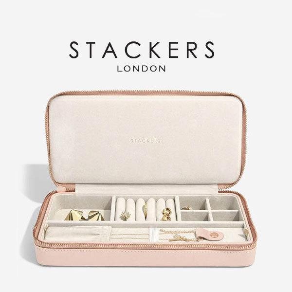 【STACKERS】トラベルジュエリーボックス SLEEK ブラッシュピンク ジュエリーケース アク...