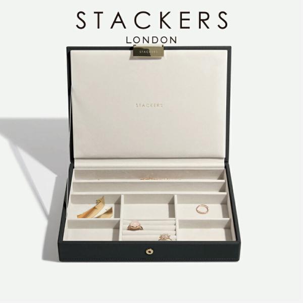 【STACKERS】クラシック　ジュエリーボックス  Lid  　ブラック　Black　スタッカーズ